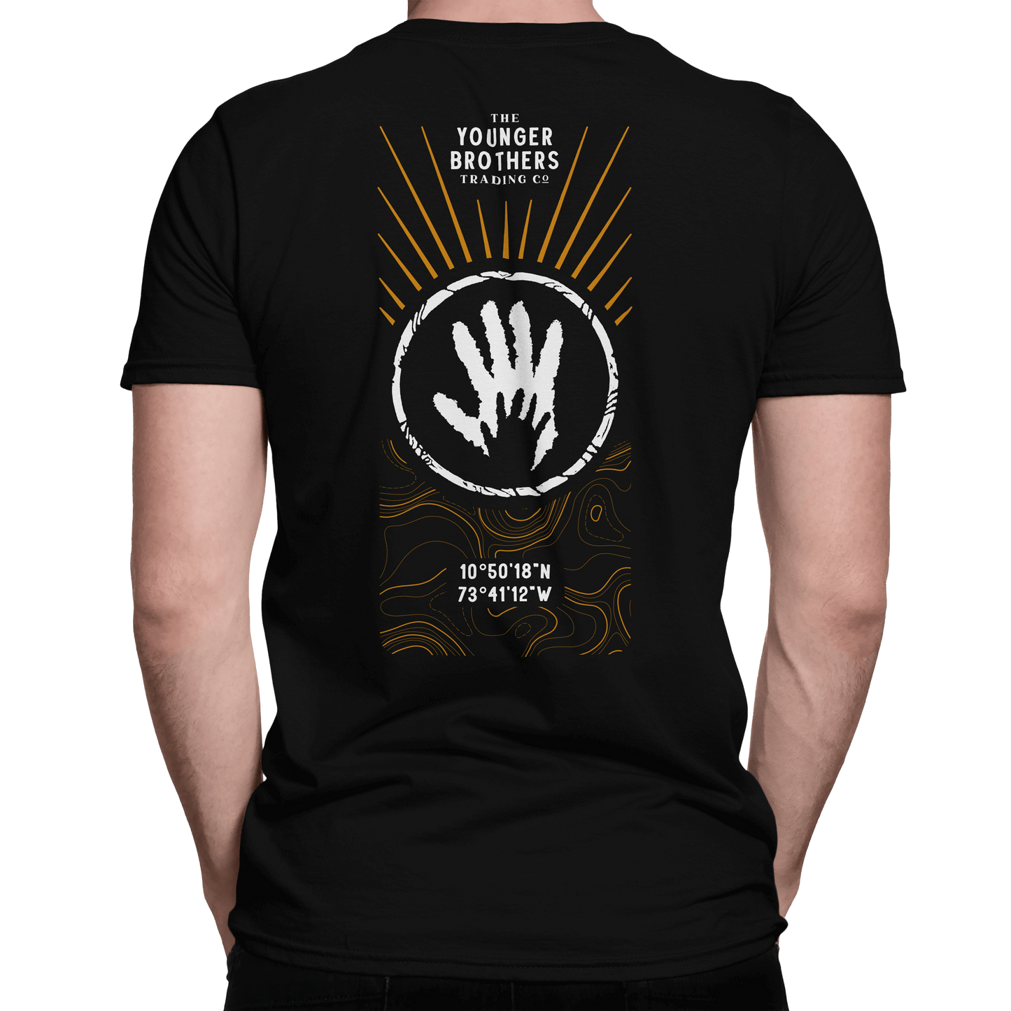 The Younger Brothers Premium T-Shirt, black, hands and rays